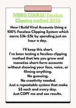 Faceless Clipping method that makes $5k a month easily