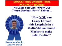 How to capture winning football treble bets