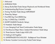 Best Trade Set Ups Playbook